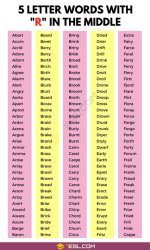 5 Letter Words with Roo as Middle Letters |