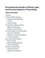 A Comprehensive Guide to Ethical and Legal Issues