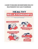 A Guide to Healthy Relationships