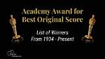Academy Award for Best Original Score: Ranked 10 Winners |