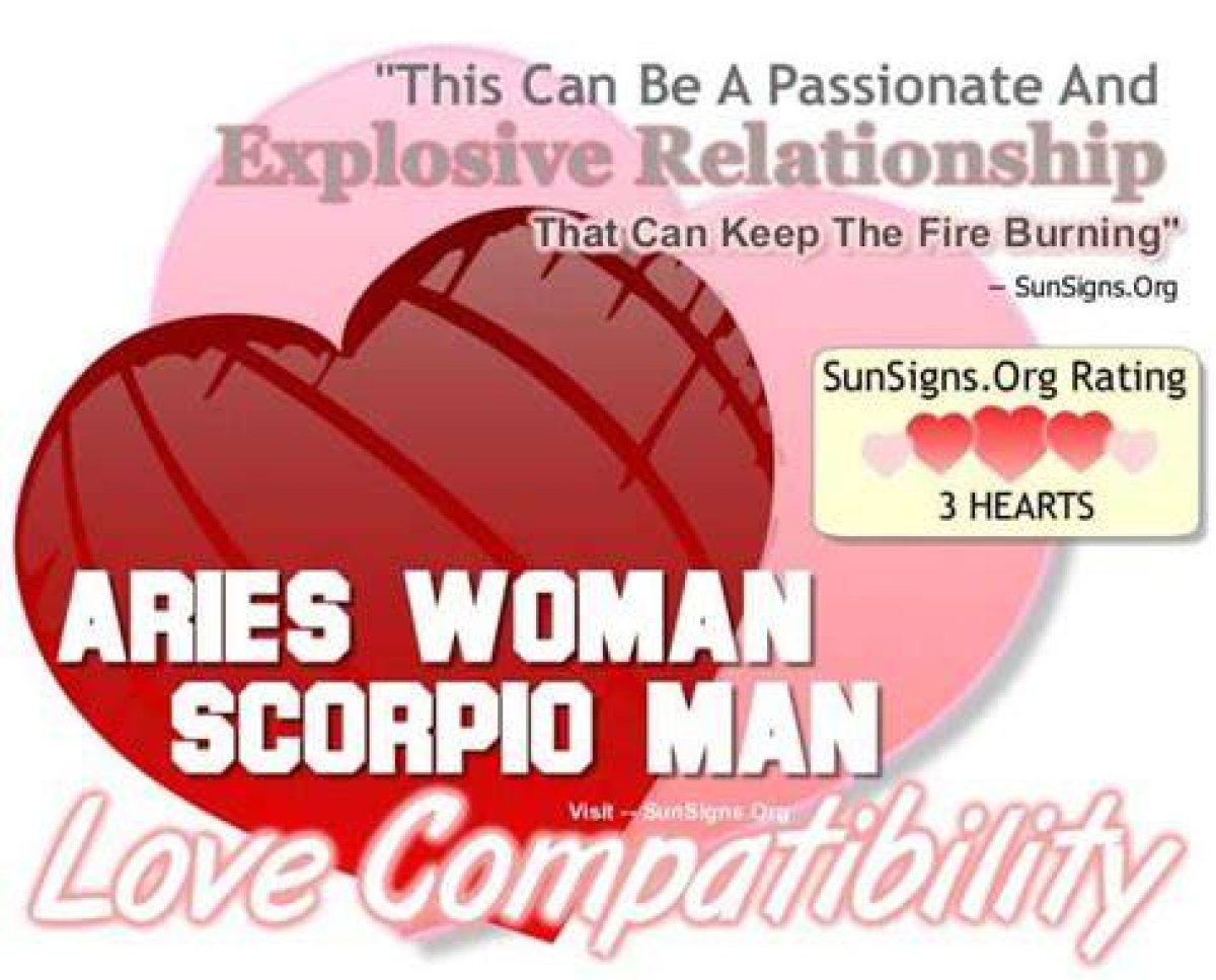 Aries Woman Scorpio Man - a Passionate Explosive Match