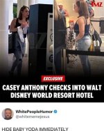 Casey Anthony Checks into Walt Disney World Resort Hotel with Friend