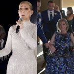 Celine Dion at Sons Wedding