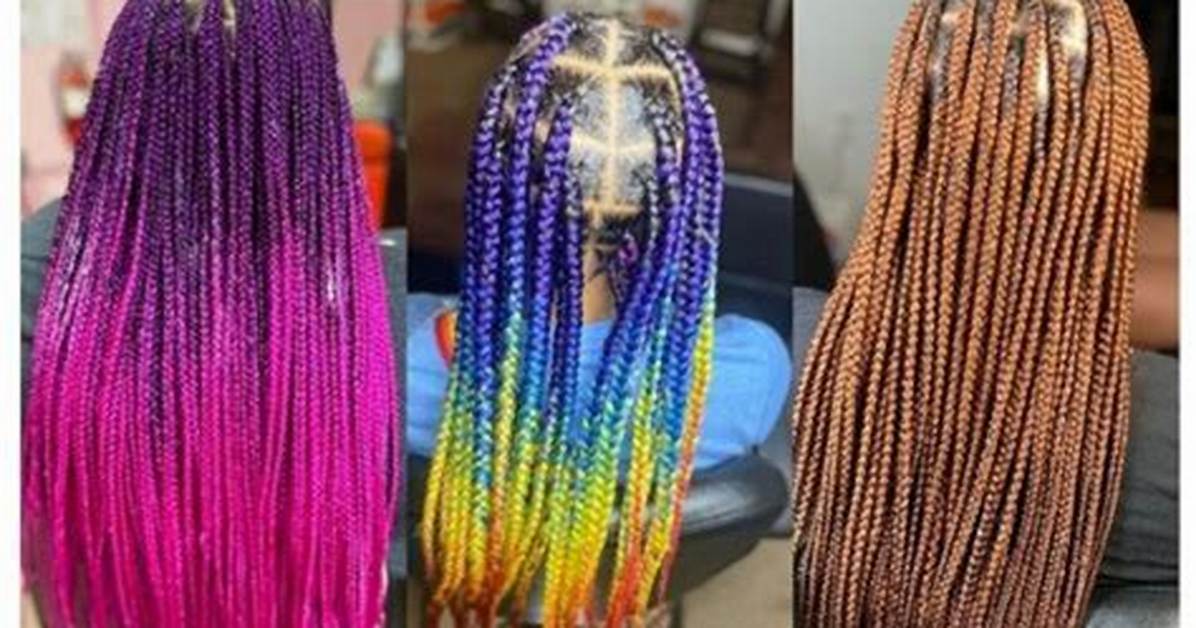 Colourful Braids: Enhancing Your Look in Bold Hues