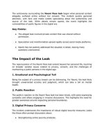 Controversy Surrounding Private Content Leak
