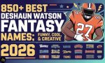 Discover Captivating Deshaun Watson Fantasy Football Names
