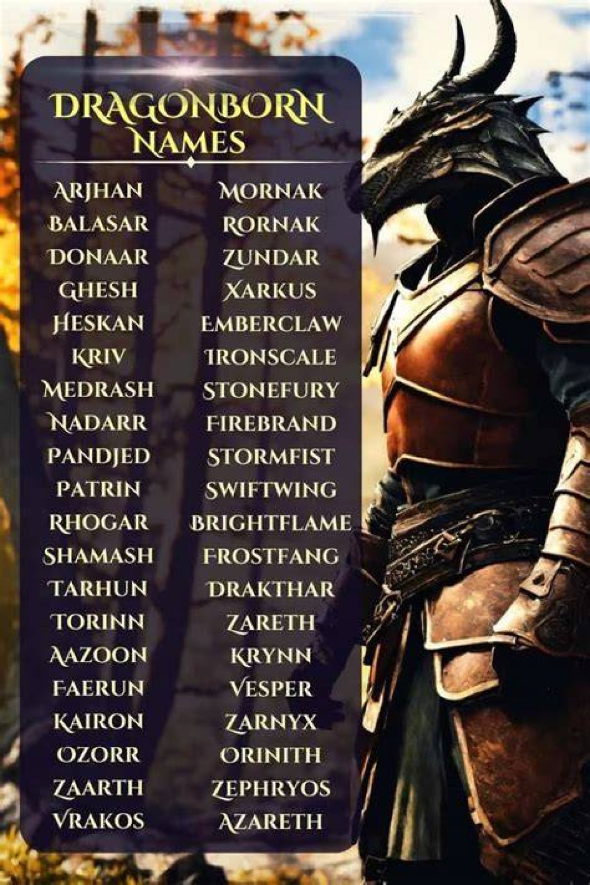 Discover the Secrets Behind Unforgettable Dragonborn Names