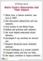 Discoveries About Her Children and Their Impact