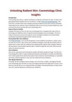 Discoveries and Insights for Radiant Skin
