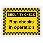 Enhanced Security with Bag Checks