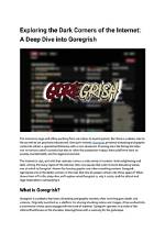 Exploring the Dark Corners of the Internet: a Guide to Gore Subreddits