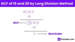 Gcf of 15 and 20