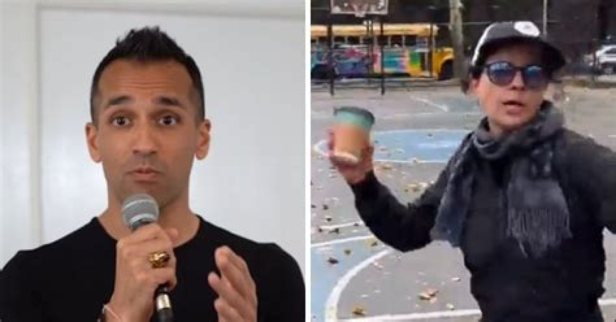 Internet Wrongly 'Identifies' Brooklyn Karen Who Hurled Coffee at Man and Child Wearing Palestinian |