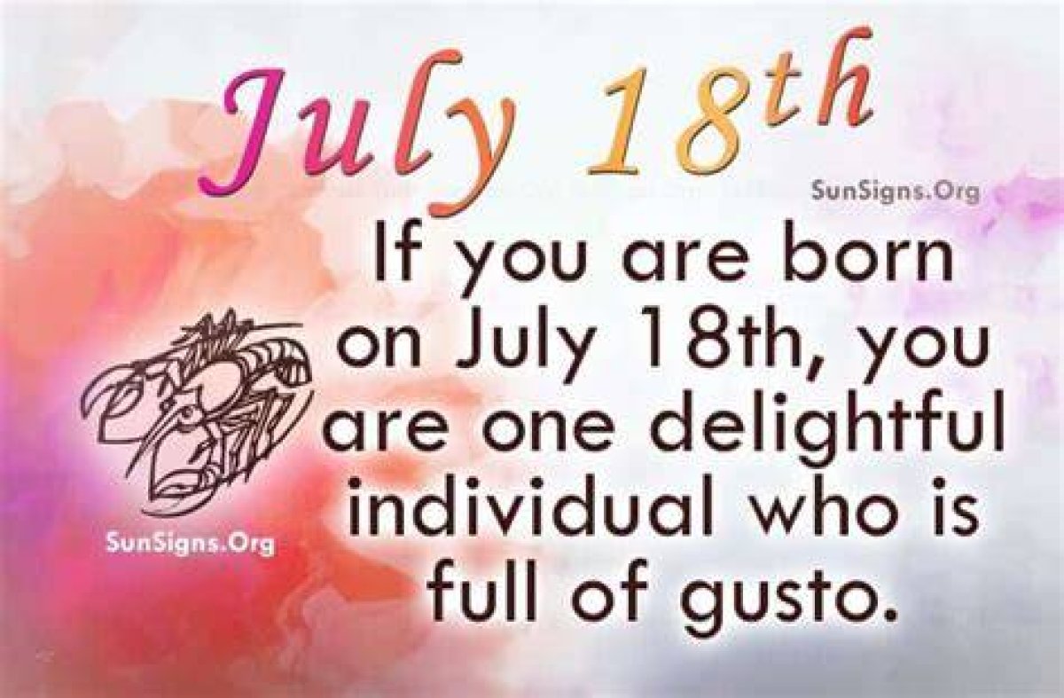 July 18 Famous Birthdays - Sunsigns. Org