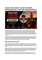 Justin Turner Texas Tech Accident: Gofundme, Injury Update