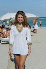Maria Menounos White Bikini in the Pool: Photos Hollywood Life |