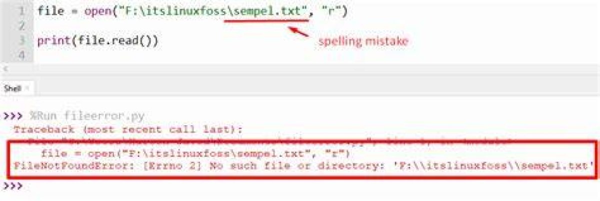 No Such File or Directory