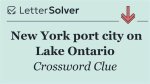 Ontario City Crossword Clue and Answer