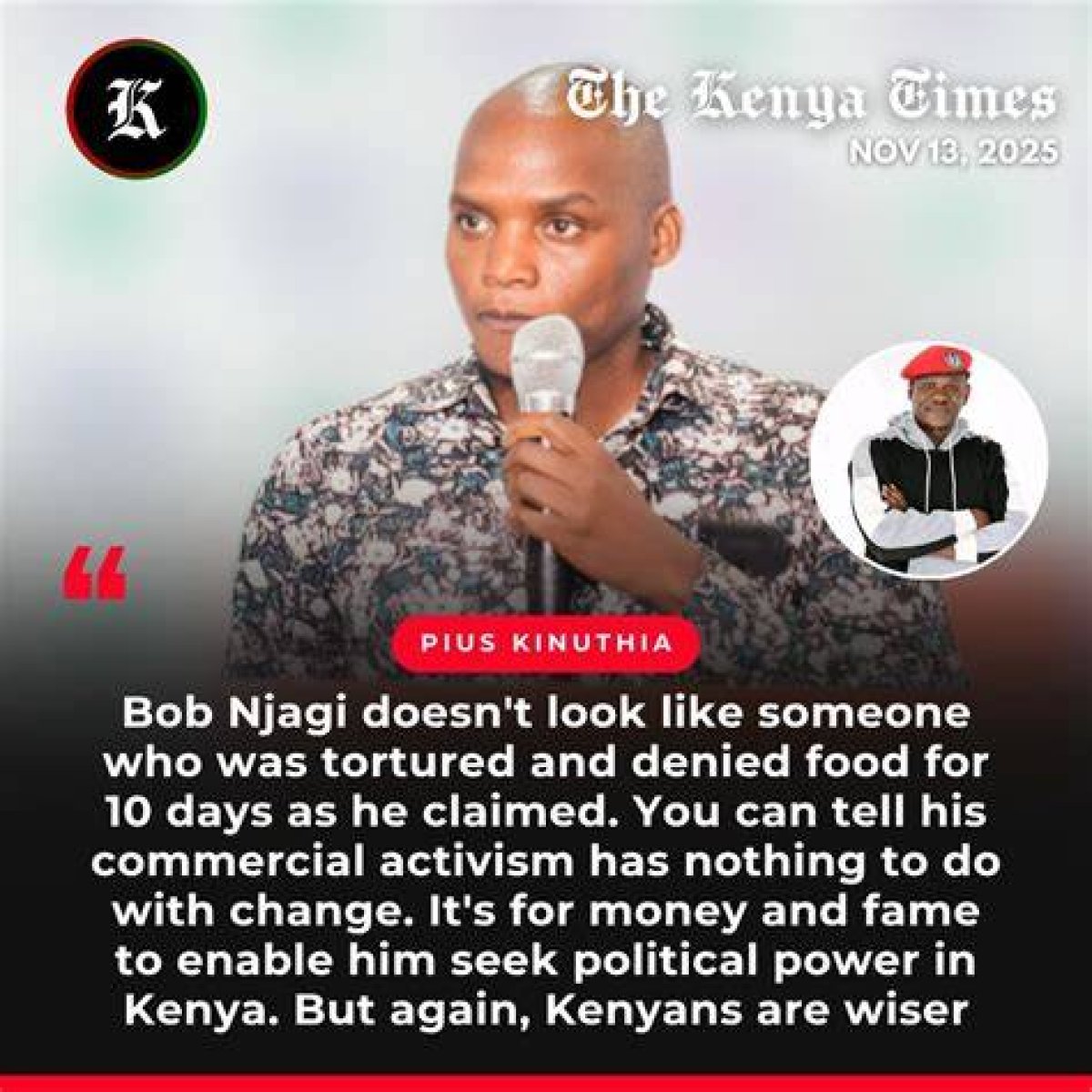 Pius Kinuthia's Twitter Presence: Insights and Impact