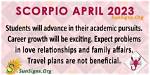 Scorpio April 2023 Monthly Horoscope Predictions ·