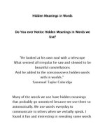 Unveiling Hidden Meanings and Inspiring Designs