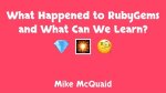 What Happened and What We Can Learn