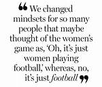 Womens Football? No, Its Just Football ·